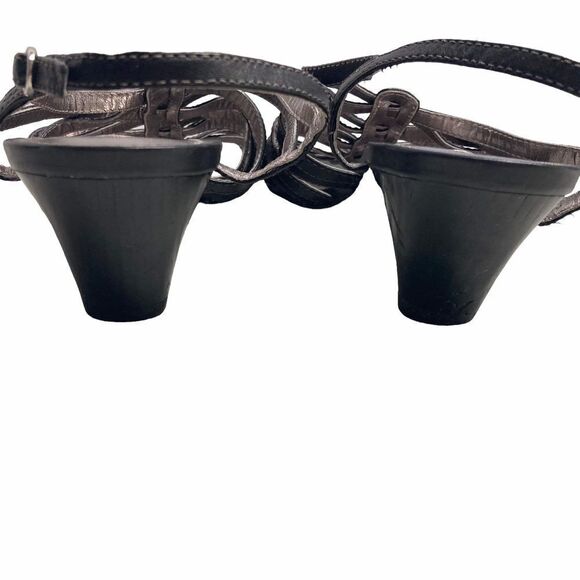 ECCO Womens Black Slingback Block Heels Size 10.5 /41 - Picture 2 of 12